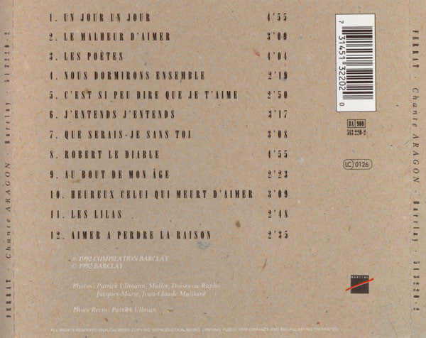 Jean Ferrat - Chante Aragon
