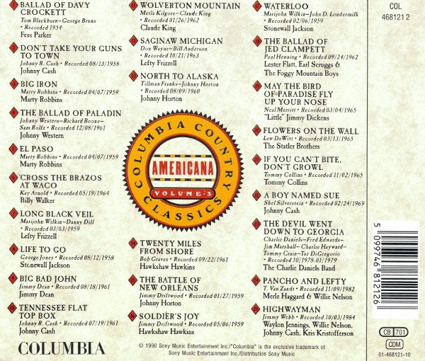 Columbia Country Classics Volume 3: Americana