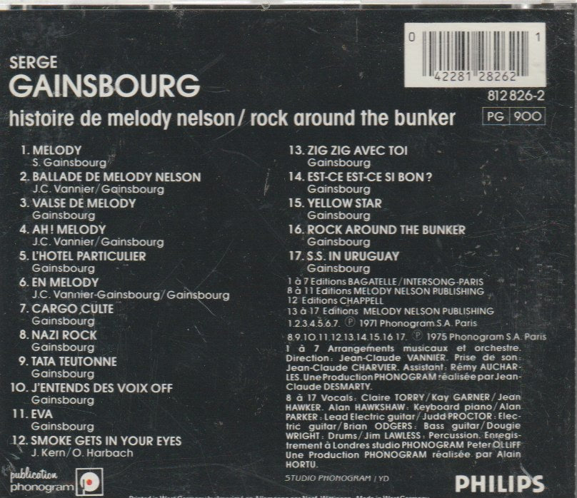 Serge Gainsbourg - Histoire De Melody Nelson / Rock Around The Bunker