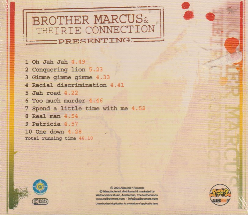 Brother Marcus & The Irie Connection – Presenting