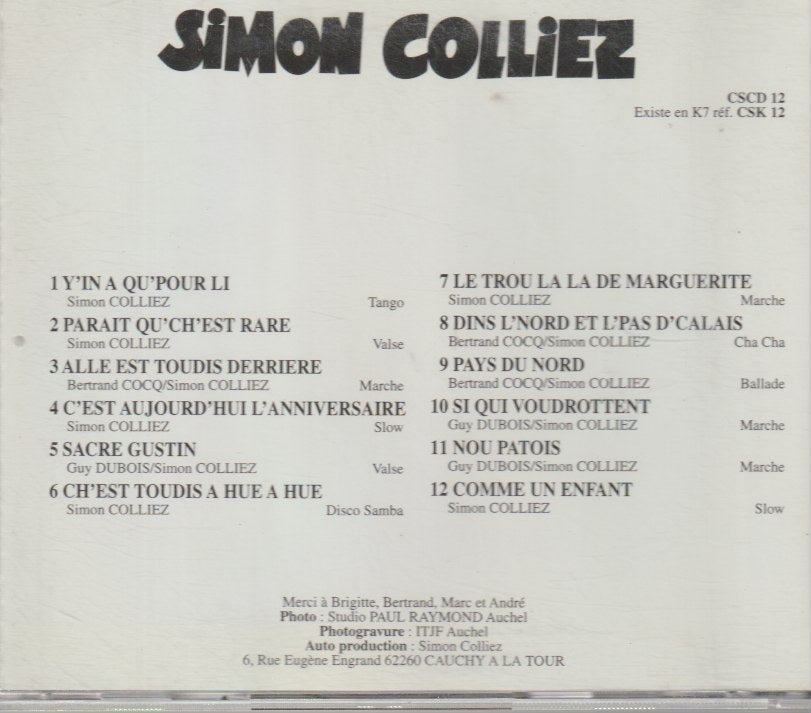 Simon Colliez - Ch'pitit Tchien
