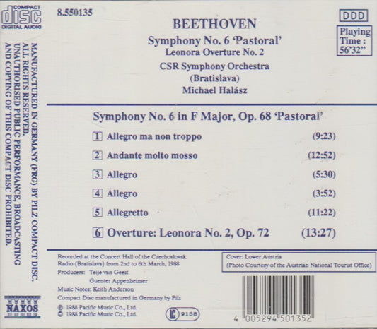 Beethoven – Symphony No.6 'Pastoral' / Leonora Overture No.2