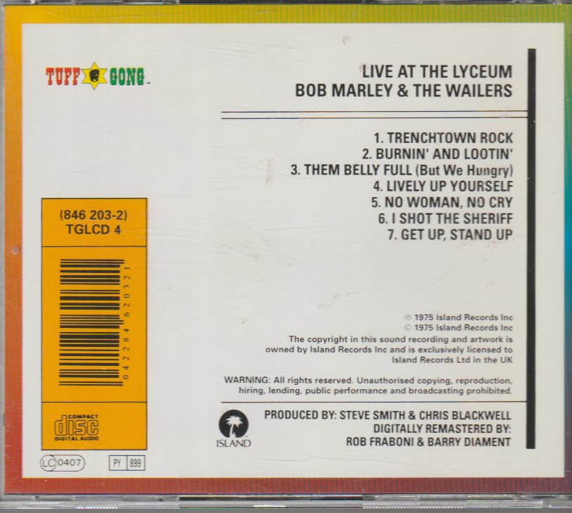 Bob Marley & The Wailers – Live!
