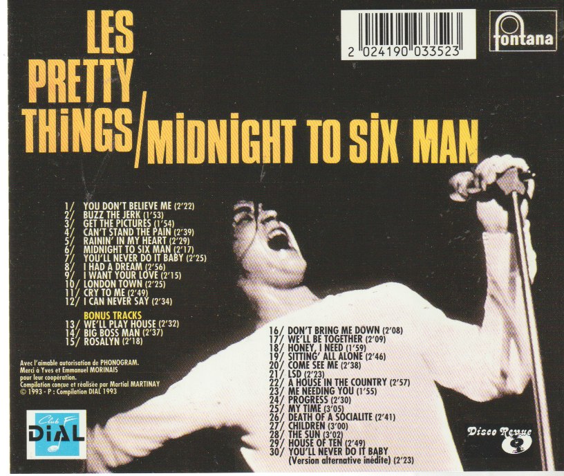 Les Pretty Things – Midnight To Six Man