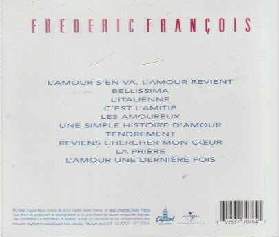 Frédéric François - L'amour S'en Va, L'amour Revient