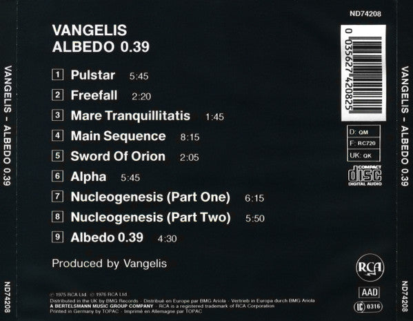 Vangelis - Albedo 0.39