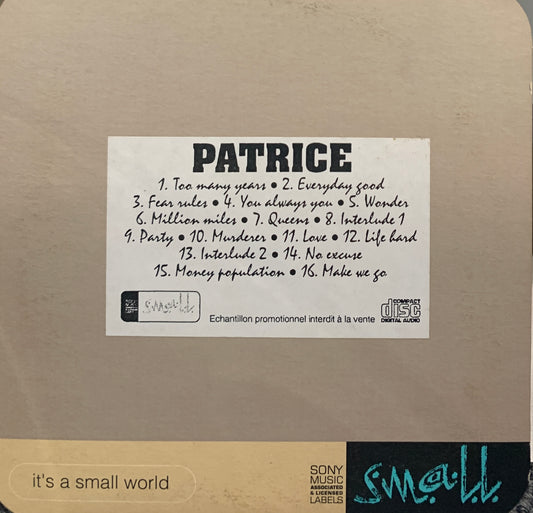 Patrice - It's a small world