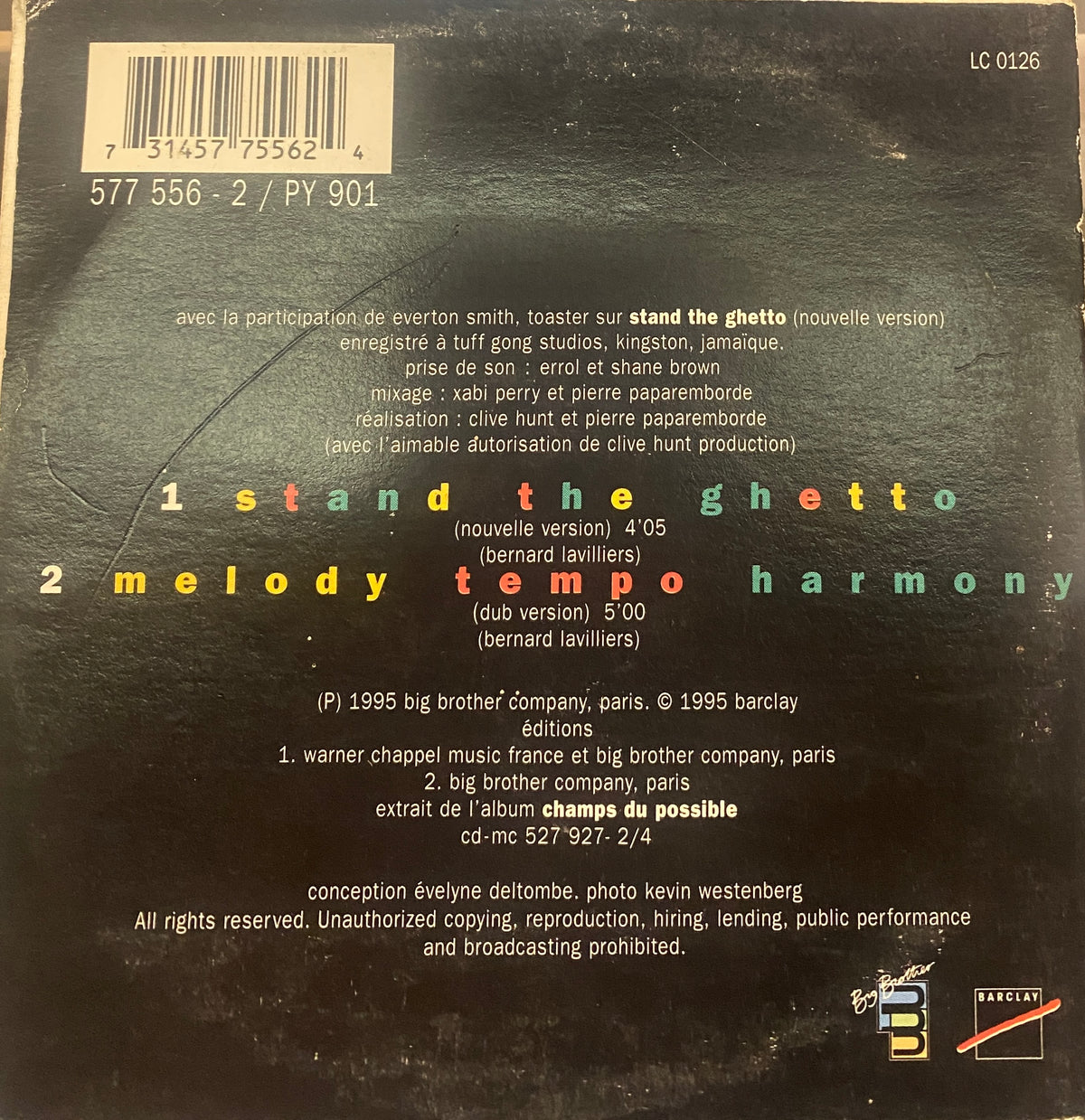 Bernard Lavilliers - Stand The Ghetto