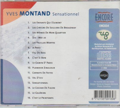 Yves montand - Sensationnel