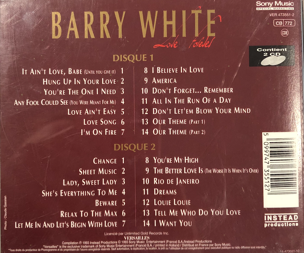 Barry White – Love Forever