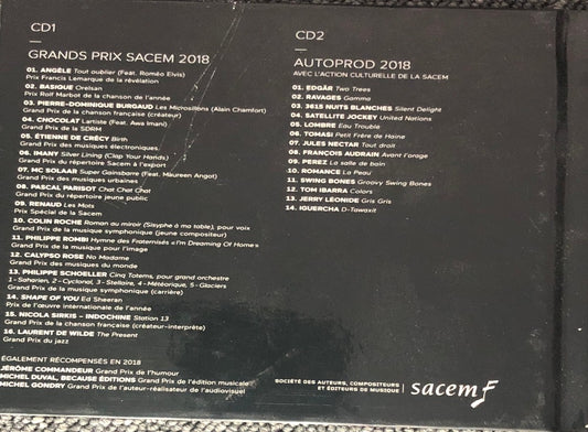 Grands Prix Sacem 2018