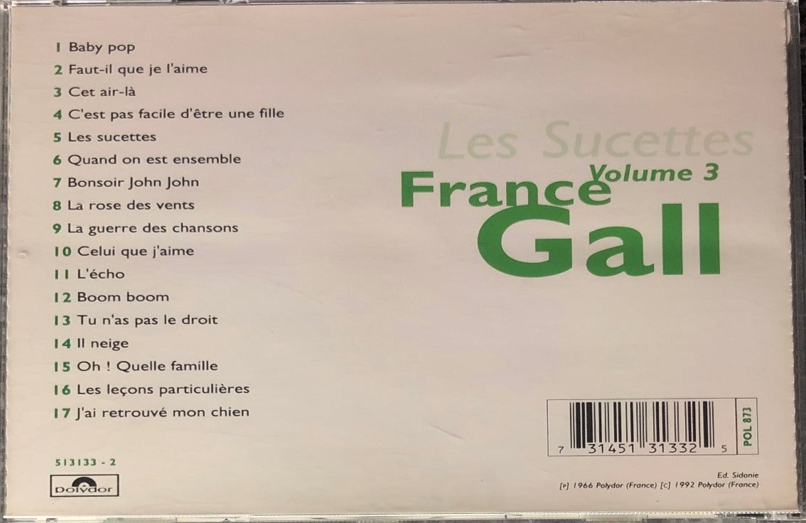 France Gall – Volume 3 - Les Sucettes