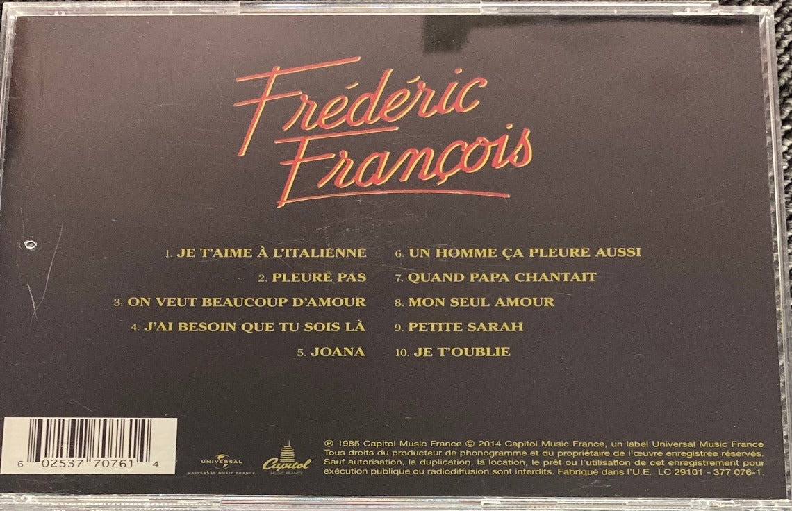 Frédéric François - Je T'Aime A L'Italienne
