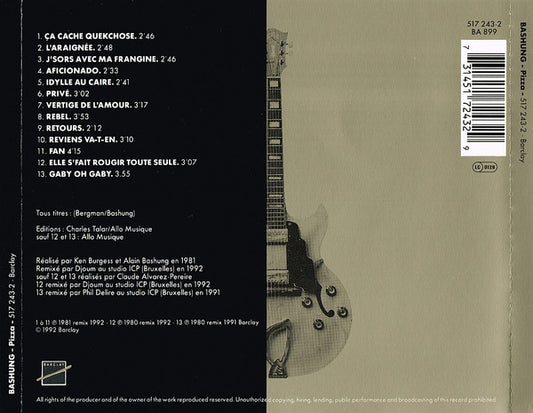Alain Bashung - Pizza