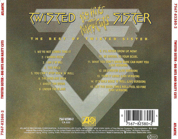Twisted Sister - Big Hits And Nasty Cuts - The Best Of Twisted Sister