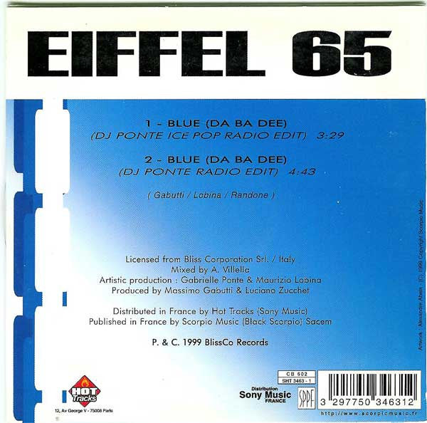 Eiffel 65 - Blue (Da Ba Dee)
