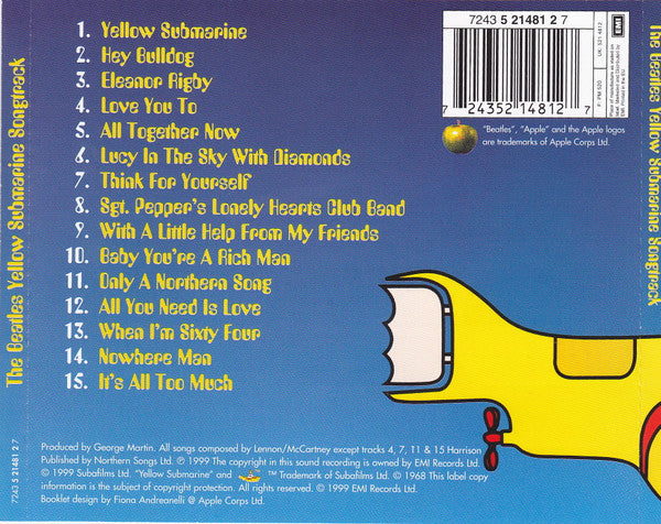 Beatles, The - Yellow Submarine Songtrack