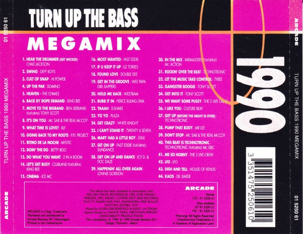 Turn Up The Bass Megamix 1990