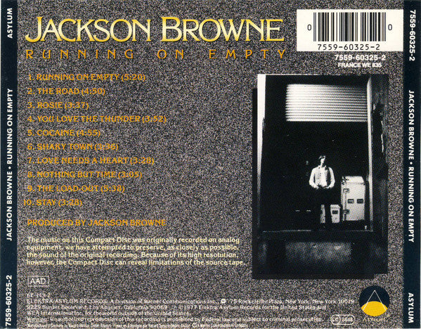 Jackson Browne - Running On Empty