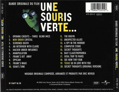 Une Souris Verte... - Bande Originale Du Film