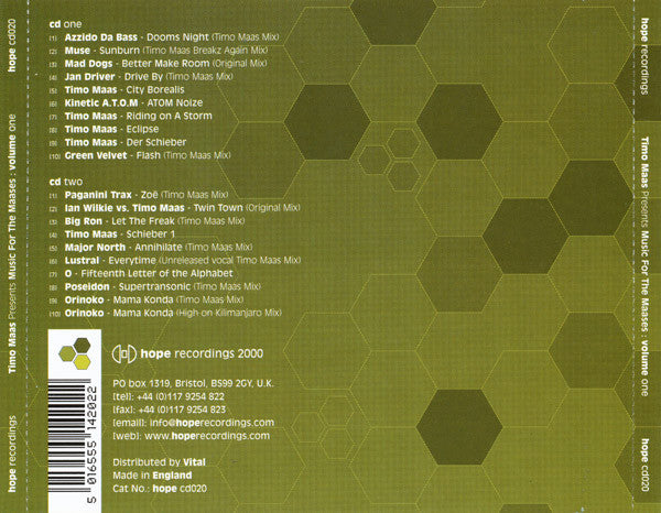 Timo Maas - Music For The Maases