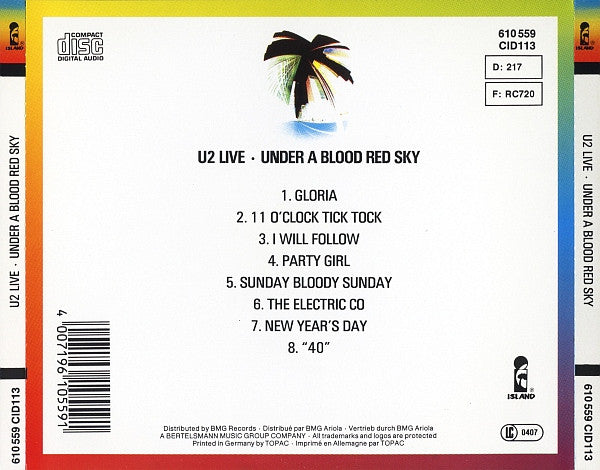 U2 - Under A Blood Red Sky (Live)