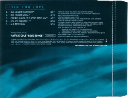 Natalie Cole - Livin' For Love
