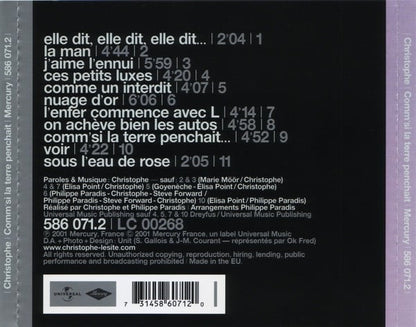 Christophe - Comm'si La Terre Penchait