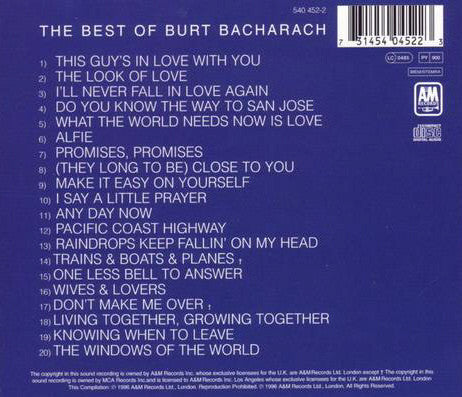 Burt Bacharach - The Best Of Burt Bacharach