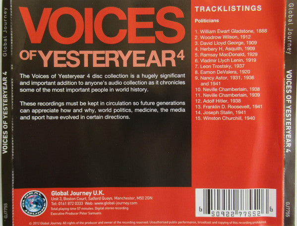 Voices Of Yesteryear 4