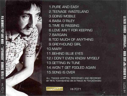The Who - P.T. Demos For The Who - Lifehouse - Demos 1970 71