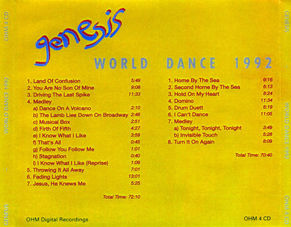 Genesis - World Dance 1992