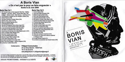 Boris Vian - On n'est pas là pour se faire engueuler !