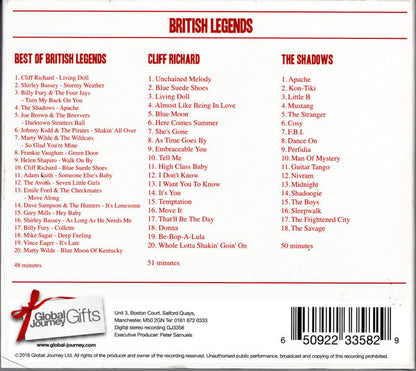Cliff Richard, Shadows, The, Shirley Bassey - British Legends