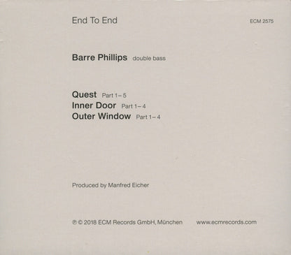 Barre Phillips - End To End