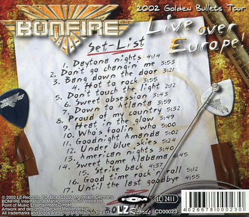 Bonfire - Live Over Europe!