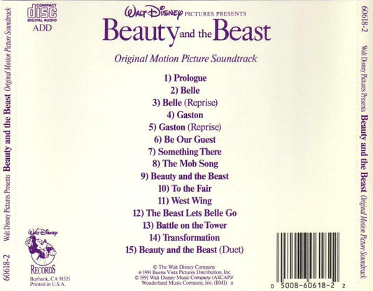 Alan Menken - Beauty And The Beast (Original Motion Picture Soundtrack)