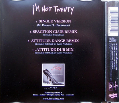 Alizée - I'm Not Twenty (Remixes)