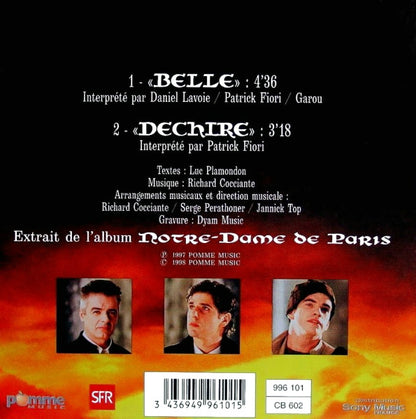 Daniel Lavoie - Patrick Fiori - Garou - Belle (Extrait Du Spectacle Notre-Dame De Paris)