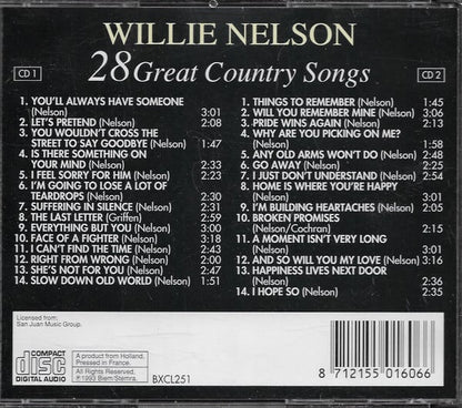 Willie Nelson - 28 great country songs