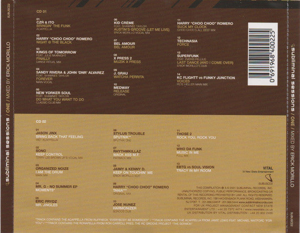 Erick Morillo - Subliminal Sessions One