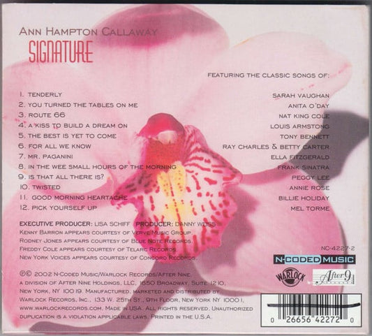 Ann Hampton Callaway - Signature