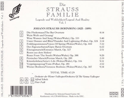Johann Strauss Jr. - Die Strauss Familie • Legende Und Wirklichkeit = Legend And Reality • Vol. 1