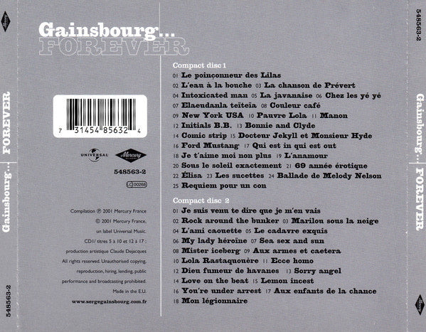 Serge Gainsbourg - Gainsbourg... Forever