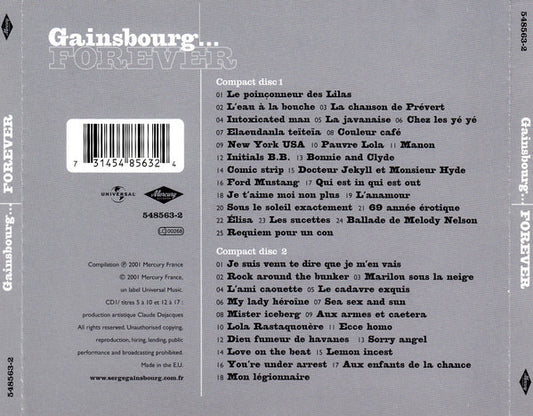 Serge Gainsbourg - Gainsbourg... Forever