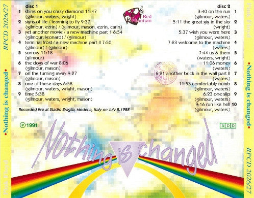 Pink Floyd - Nothing Is Changed