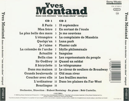 Yves Montand - Dans Son Dernier "One Man Show" Intégral