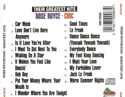 Chic & Rose Royce - Greatest Hits