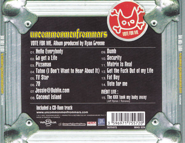 Uncommonmenfrommars - Vote For Me