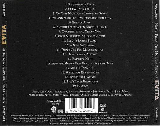 Evita - Music From The Motion Picture